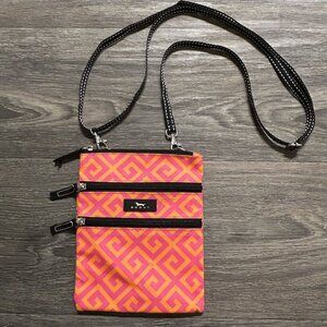 Scout Sally Go Lightly Crossbody Bag Coated Cotton Water Resistant Pink Orange